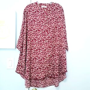 Natural Life Women's Floral Print  Tunic One Size